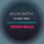 Arjun Physics Wallah Batch - Real Telegram