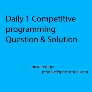 Competitive programming questions - Real Telegram