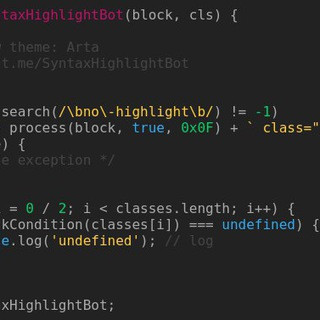 Syntax Highlight Bot - Real Telegram